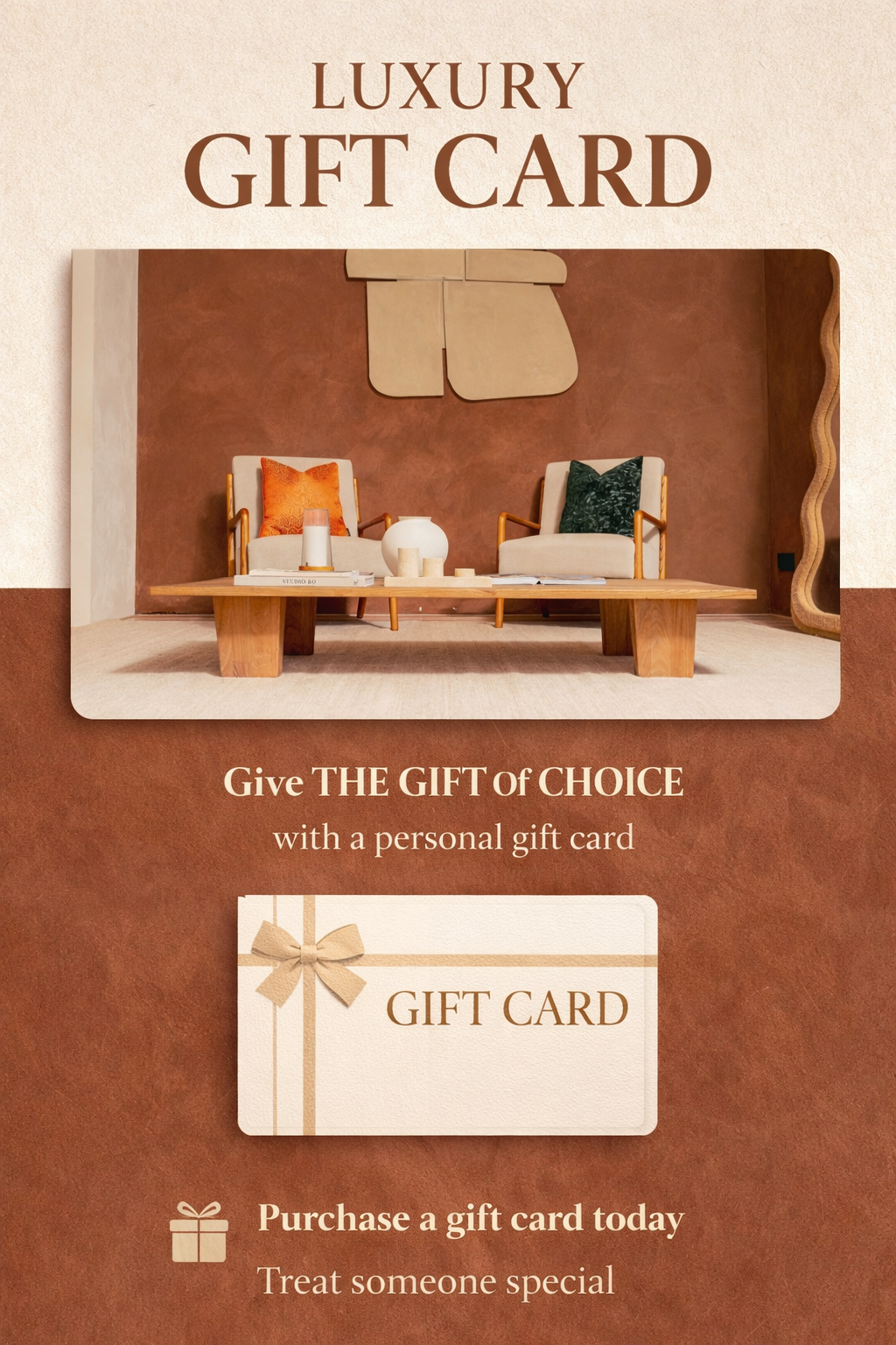 | Agréable Living Gift Card | Decorative Cushion Gift Voucher €100
